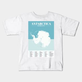 Antarctica Historic Site Map Poster Kids T-Shirt